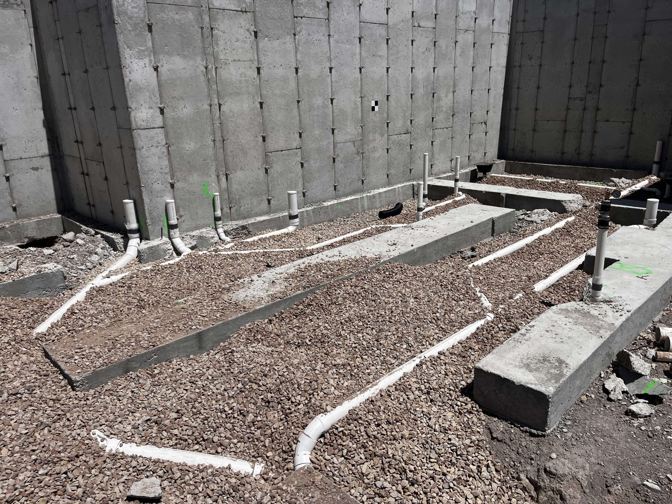 Sub Rough Plumbing Utah in PVC on a Custom Home in Park City