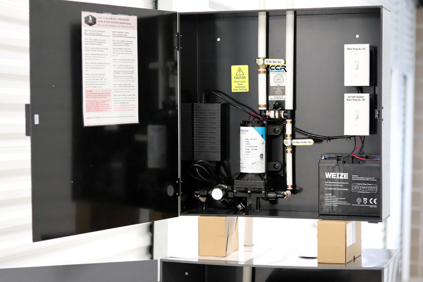 Water Storage System Controls and Pump